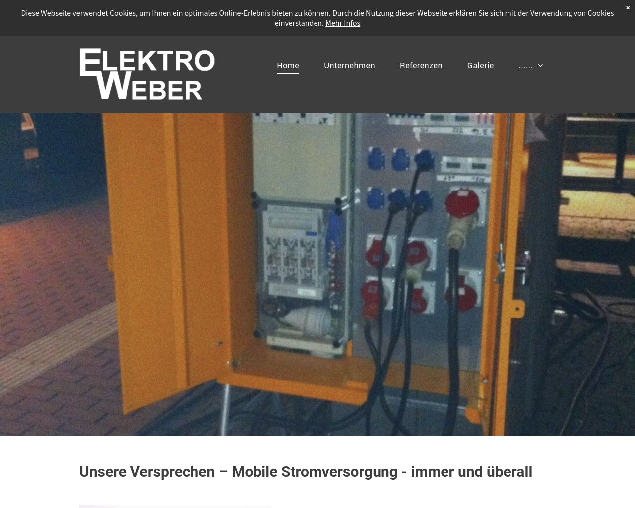 Bild Website elektroweber.eu in 1280x1024