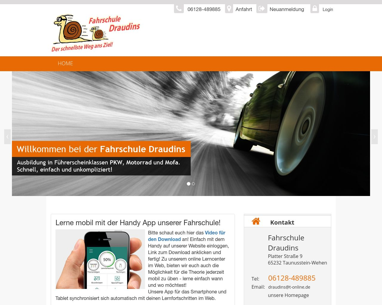 Bild Website fahrschule-schnecke.de in 1280x1024