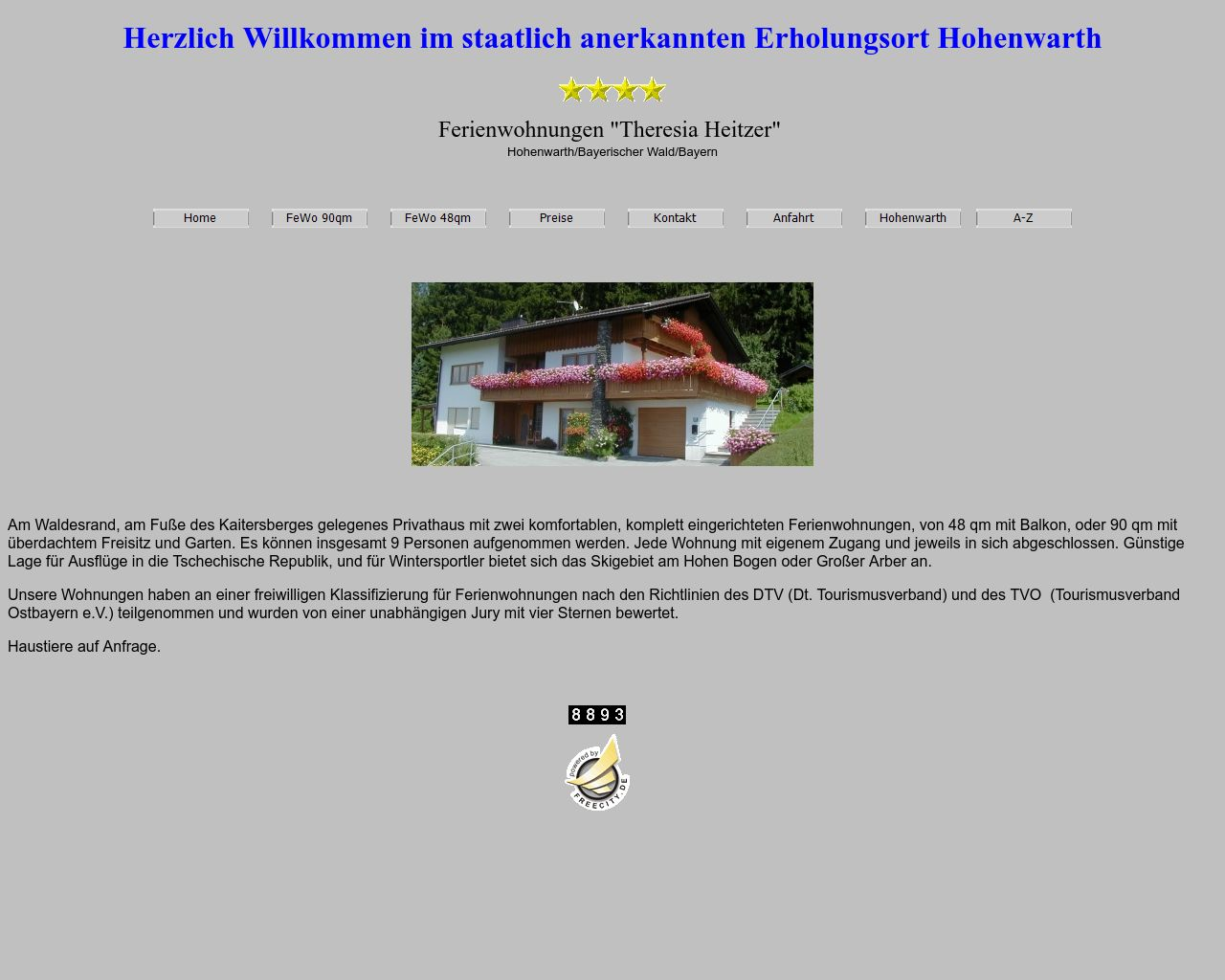 Bild Website heitzer-hohenwarth.de in 1280x1024