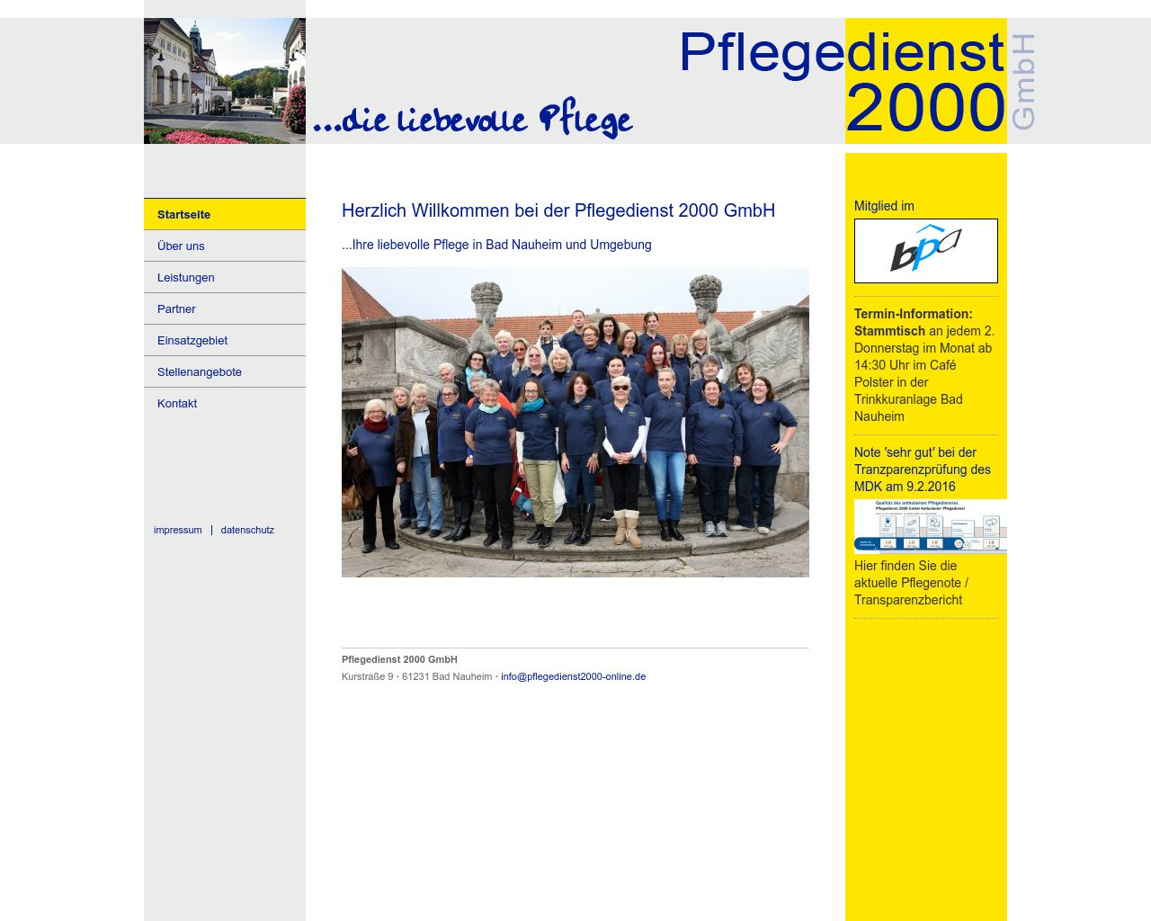Bild Website pflegedienst2000-online.de in 1280x1024