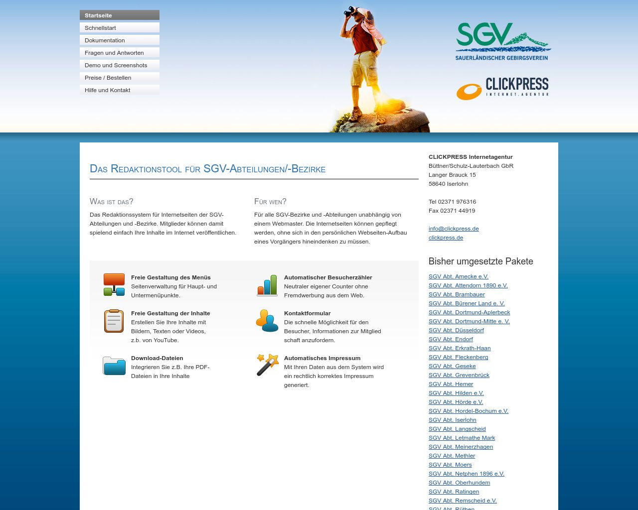 Bild Website sgv-domains.de in 1280x1024